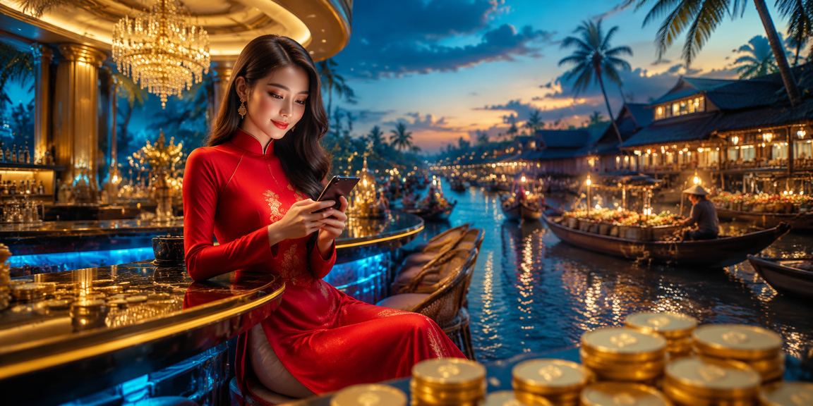 Người chơi Baccarat tại Cần Thơ trong trang phục áo dài truyền thống