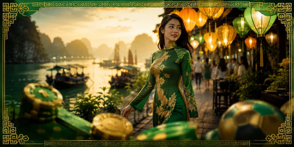 Người chơi nhận hoàn tiền cá cược tại chợ đêm Hạ Long Bay