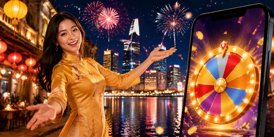 Không khí chơi game và xổ số về đêm tại chợ đêm TP. Hồ Chí Minh
