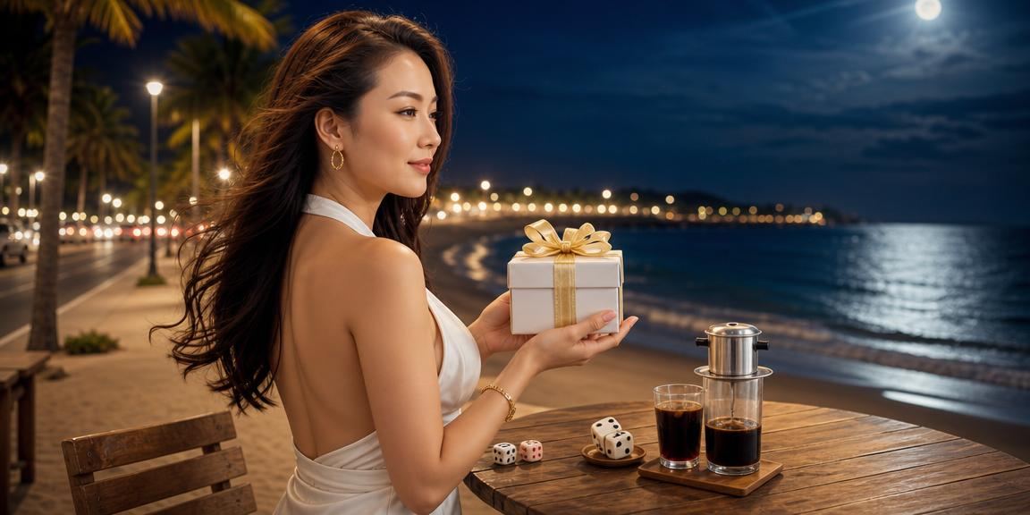 Người chơi tại Phan Thiết thưởng thức cà phê và theo dõi kết quả tài xỉu trên điện thoại